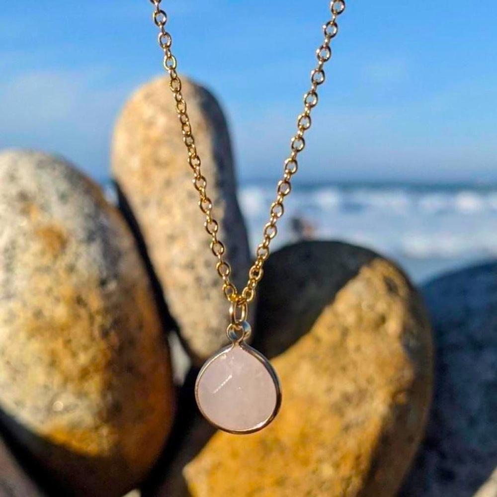 Pink Glass Necklace